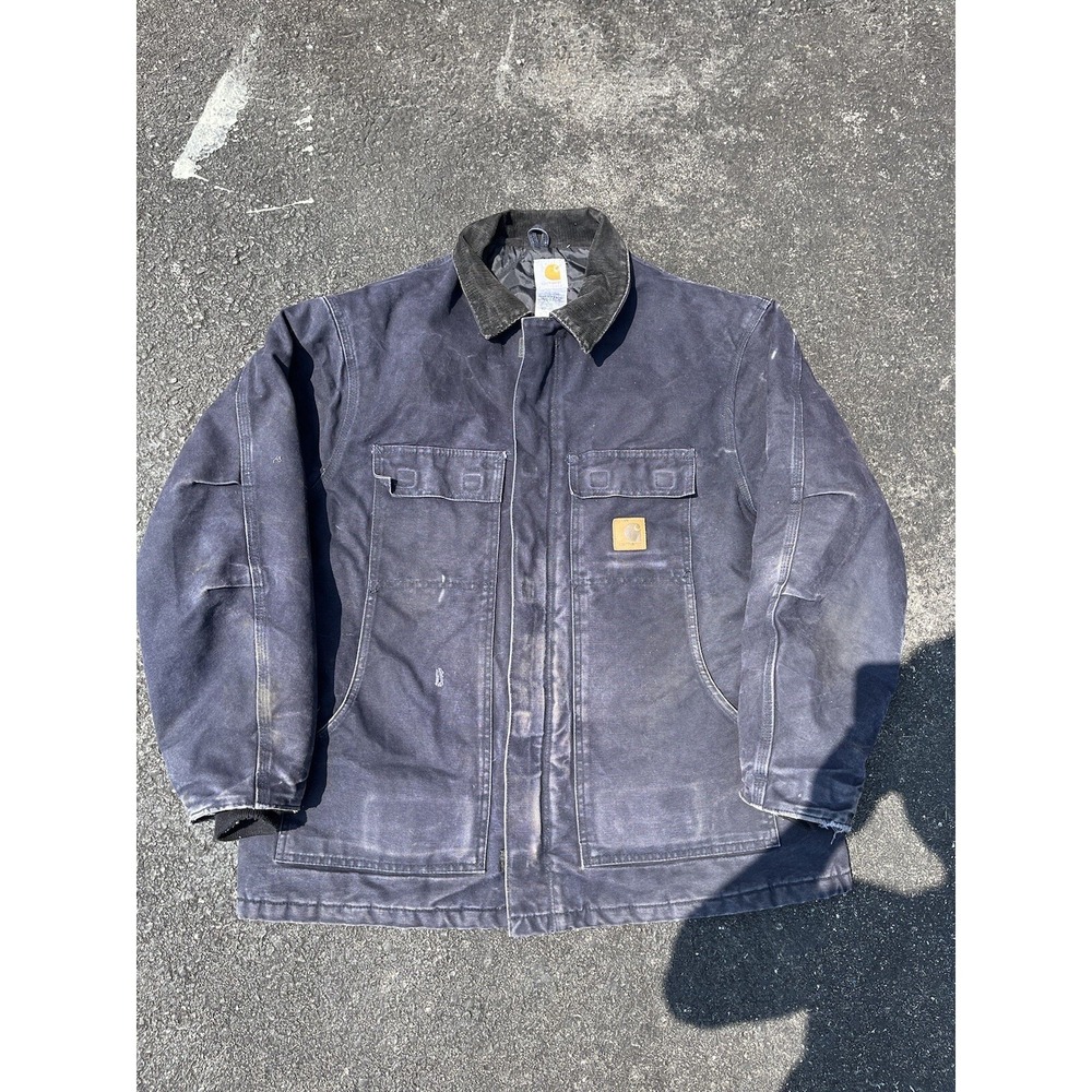 Vintage Carhartt Canvas Workwear Quilted Lined Arctic Coat Jacket Size XL